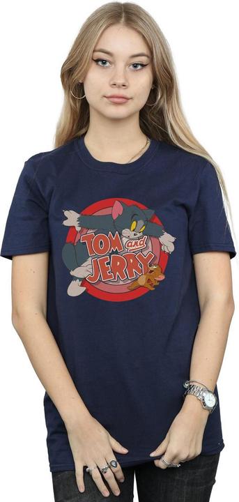 Immagine prodotto Tom & Jerry T-shirt boyfriend en coton Catch pour femmes/femmes (L)