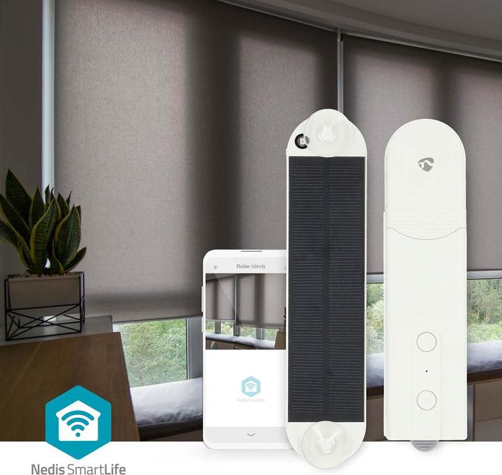 Actual product image Nedis Curtain robot cable system | Panel blinds / Roman blinds / Roller blinds | Solar Powered / Stromver