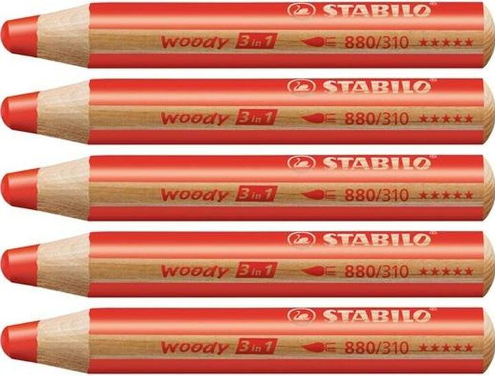 Produktbild STABILO woody 3 in 1 Buntstift (Rot, 1 x)