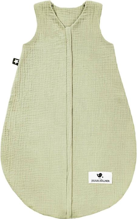 Julius Zöllner Baby-Sommerschlafsack Musselin Lime Gr. 70 (70 cm, 0.5 TOG)