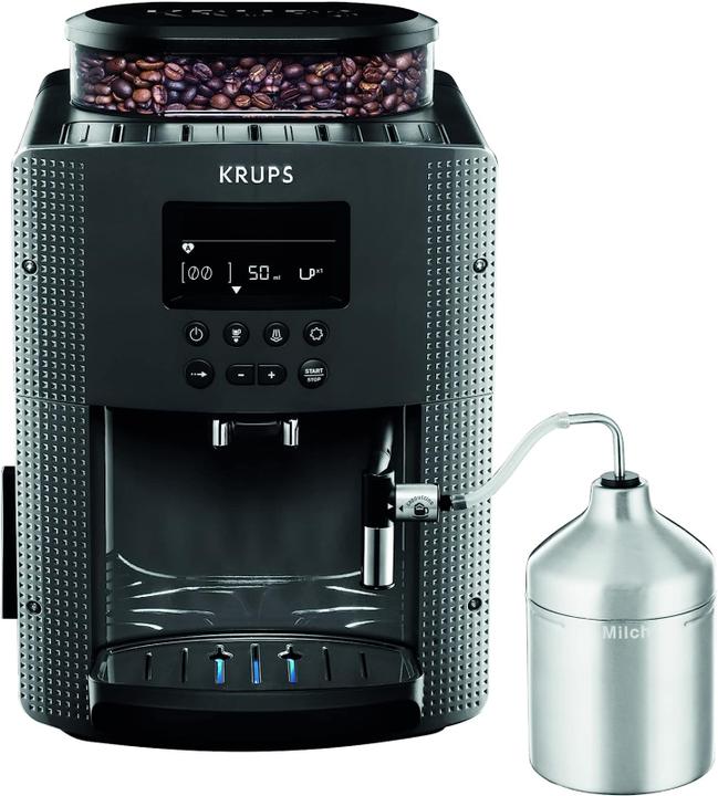 Krups Essential EA816B70, Espressomaschine, 1,7 l, Kaffeebohnen, Eingebautes Mahlwerk, 1450 W, Schwa