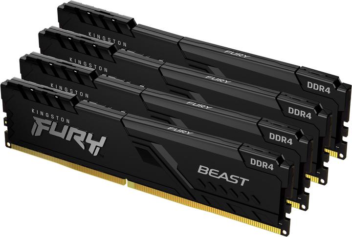 Actual product image Kingston FURY Beast (4 x 16GB, 3600 MHz, DDR4-RAM, DIMM)