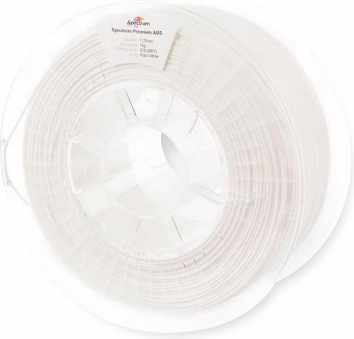 Image du produit Filament / ABS SMART / Blanc polaire / 1,75 mm / 1 kg (ABS, 1.75 mm, 1000 g, Blanc)
