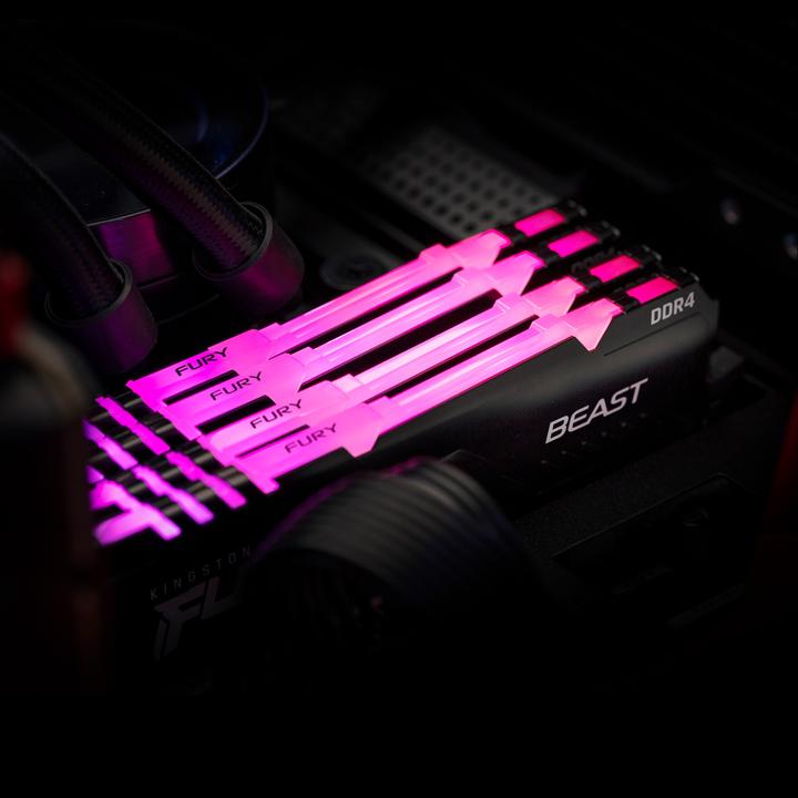 Image du produit Kingston FURY Beast RGB (1 x 16GB, 3600 MHz, RAM DDR4, DIMM)