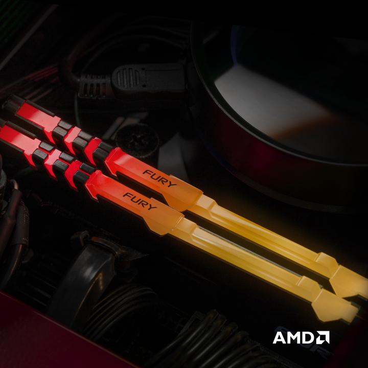 Image du produit Kingston FURY Beast RGB (1 x 16GB, 3600 MHz, RAM DDR4, DIMM)