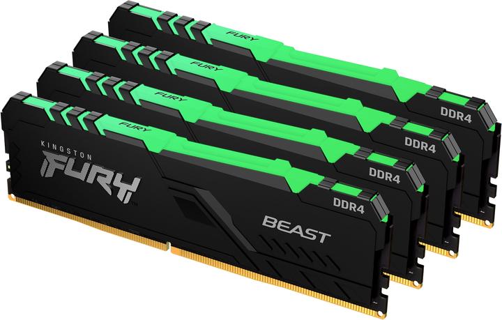 Kingston FURY Beast RGB (4 x 32GB, 3200 MHz, DDR4-RAM, DIMM)