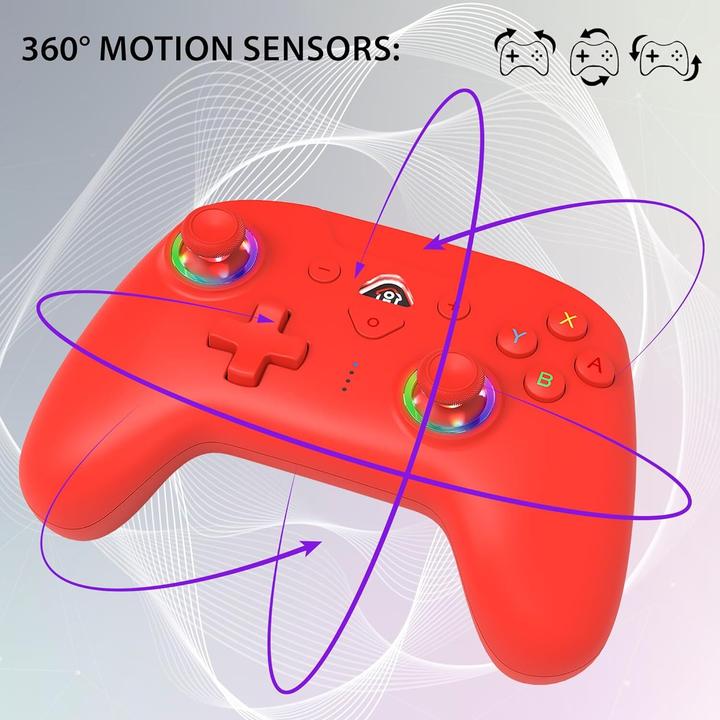 Image du produit Subsonic Contrôleur sans fil à Led rouge pour Switch (Switch)