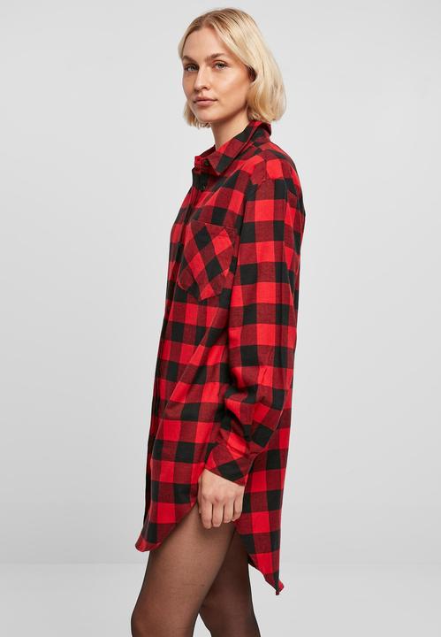 Actual product image Urban Classics Ladies Oversized Check Flannel Shirt Dress (M)