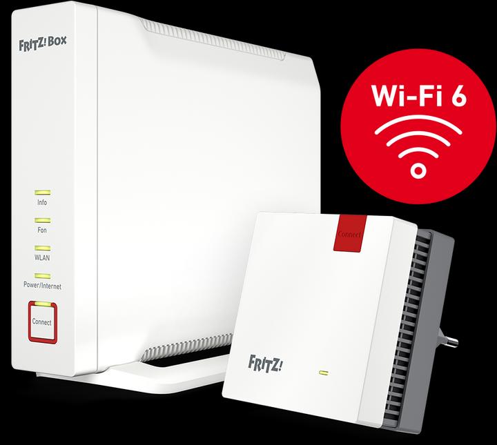 Produktbild AVM FRITZ!Box 4060 + Repeater 1200 AX Wifi 6 Mesh Bundle