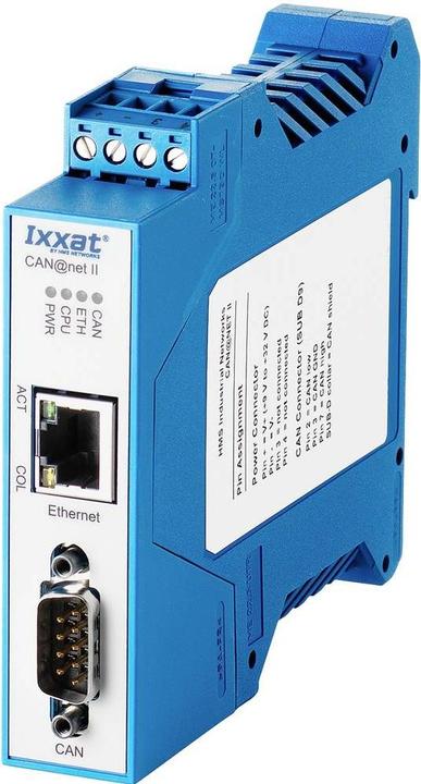 Immagine prodotto HMS 1.01.0086.10200 Convertitore CAN Bus Ethernet 12 V/DC 24 V/DC - CE - CSA