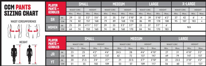 Image du produit CCM Pantalon de hockey AS-V PRO SR avec fermeture velcro (Noir, XL) (XL)