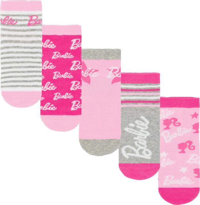 Image du produit Barbie - Ensemble Chaussettes - Fille (Pack de 5, 27 - 31)