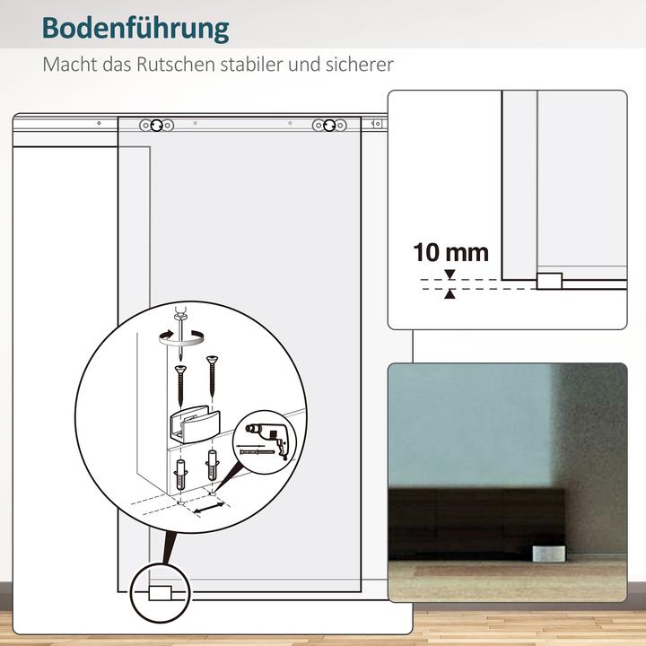 Produktbild Homcom Glasschiebetür