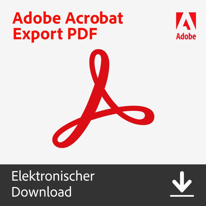 Actual product image Adobe Acrobat Export PDF (1 User, 1 Devices/Users, 12 months)
