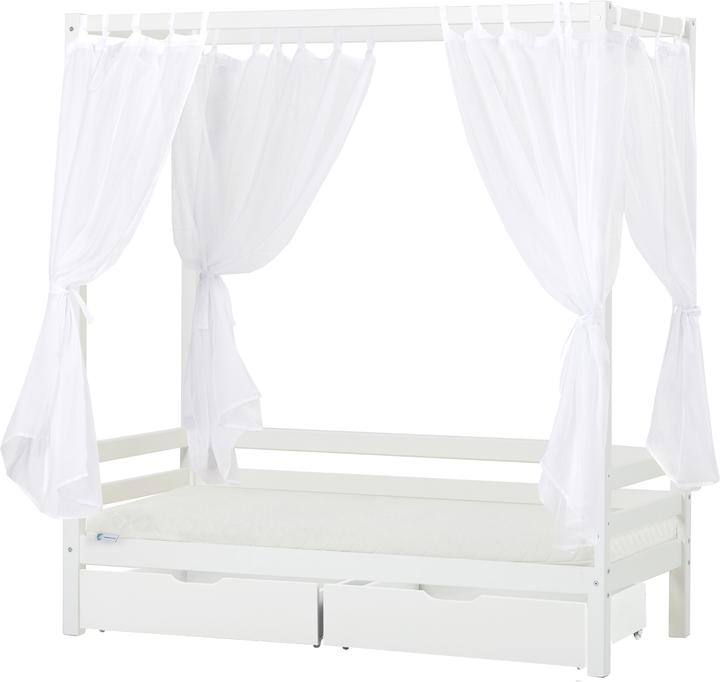Image du produit Hoppekids Lit à baldaquin 70x160 avec rideau (70 x 160 cm)