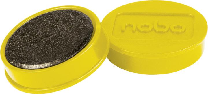 Actual product image Nobo Magnet round 32mm 1915302 yellow 10 pieces (10 x)