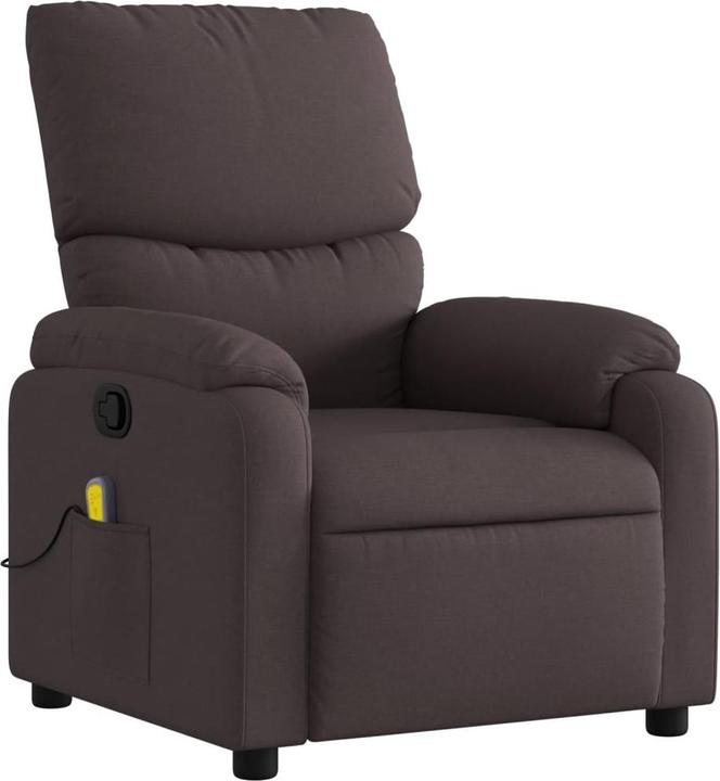 Produktbild VidaXL Massagesessel Dunkelbraun Stoff,Farbe: Dunkelbraun,Material