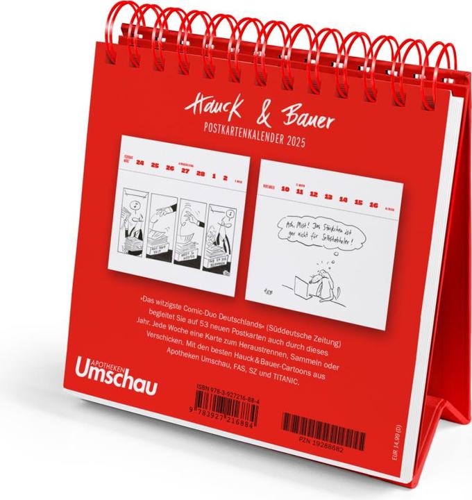 Produktbild Hauck & Bauer Postkartenkalender 2025 (Deutsch)