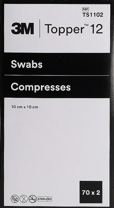 Actual product image Topper 12 NW Compresses 10x10cm sterile 140 pcs.