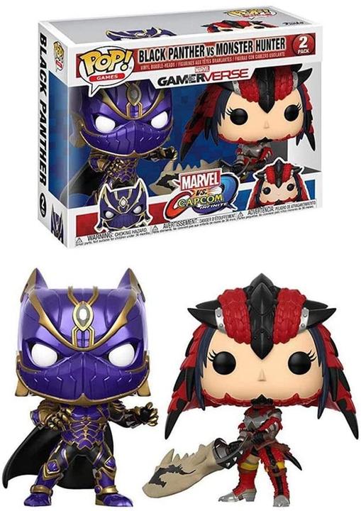 Actual product image Funko POP! games Marvel vs. Capcom Infinite: Black Panther vs. Monster Hunter
