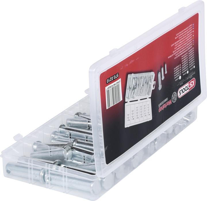 Produktbild KS Tools Sortiment Sicherungsbolzen, Ã˜ 5-12mm, 21 Grössen, 60-tlg.