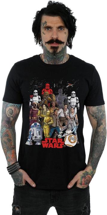 Produktbild Star Wars The Rise Of Skywalker Character Collage TShirt (3XL)