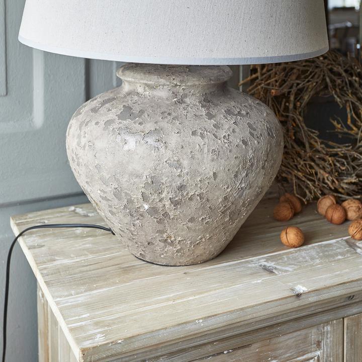 Actual product image Loberon Table lamp Bandol grey/cream (E27)
