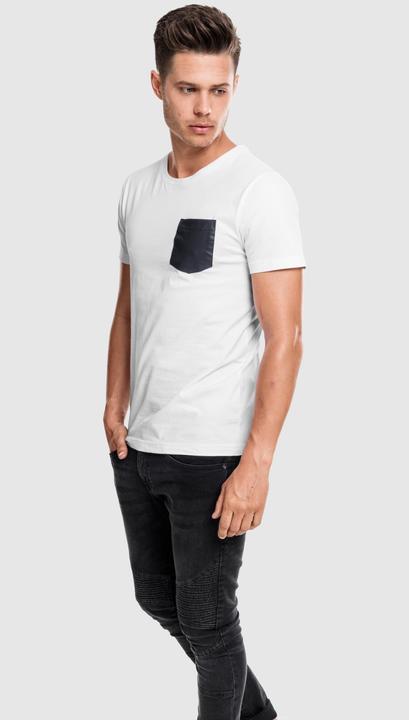Actual product image Urban Classics Synthetic Leather Pocket Tee (S)