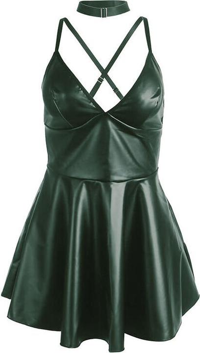 Subblime - 955441 KLEID MIT GRÃoeNEN LEDERTRÃ„GERN L/XL (XL)