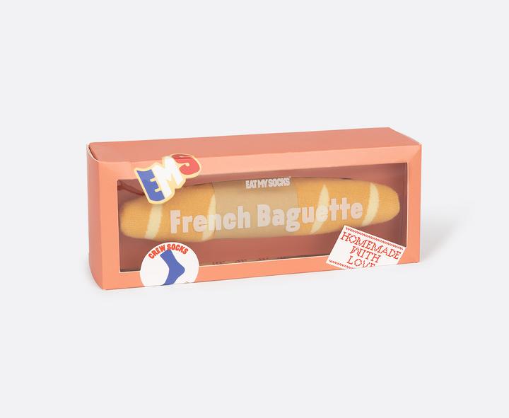 Actual product image Eat My Socks Socks, French Baguette (One size)