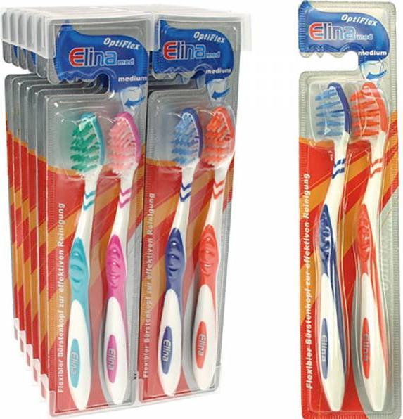 Produktbild Magni Zahnbürste Elina 2er Flexident med (Mittel, 2 x)