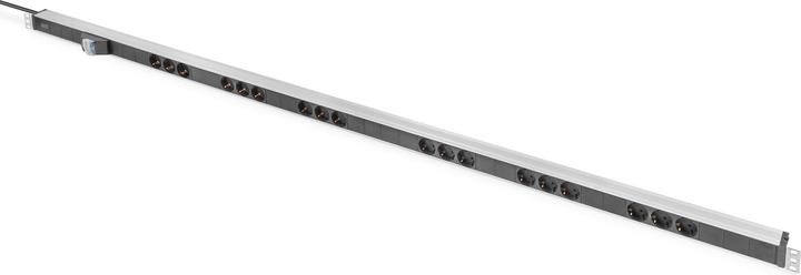 Produktbild Digitus 18-fach Steckdosenleiste, Alu (18 x, CEE 7/7, 2 m)