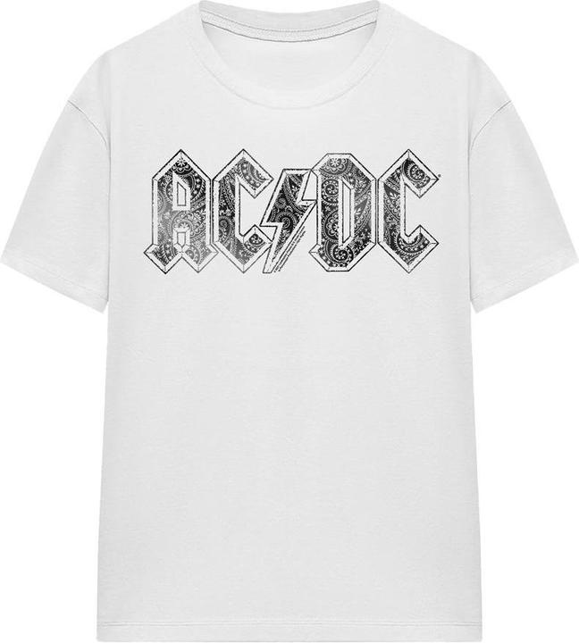 Actual product image AC/DC Unisex Adult Paisley Logo T-Shirt (M)