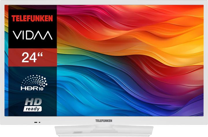 Actual product image Telefunken Fernseher 24 Zoll Smart TV VIDAA XH24VP550M-W HD Fernseher HDR TV mit Triple-Tuner (24", LED, HD, 2025)