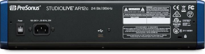 Immagine prodotto PreSonus StudioLive AR12c (Mixer da studio e live)