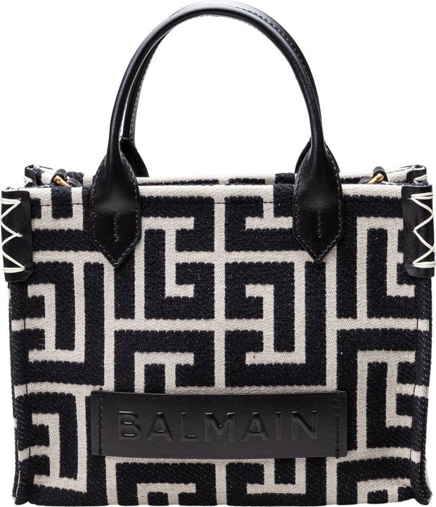 Produktbild Balmain medium jacquard shopper bag color black/ivory