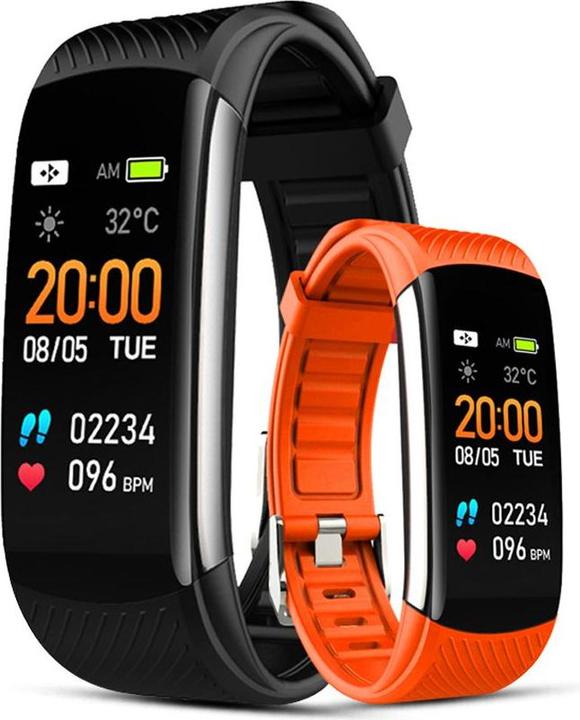 Image du produit Giewont Fit&GO Duo GW200-9 Smartband - Noir + bracelet Power orange