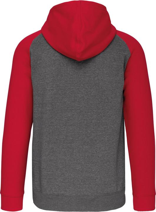 Produktbild Proact Sweatshirt Zipper mit Kapuze aus zweifarbigem Molton (L)
