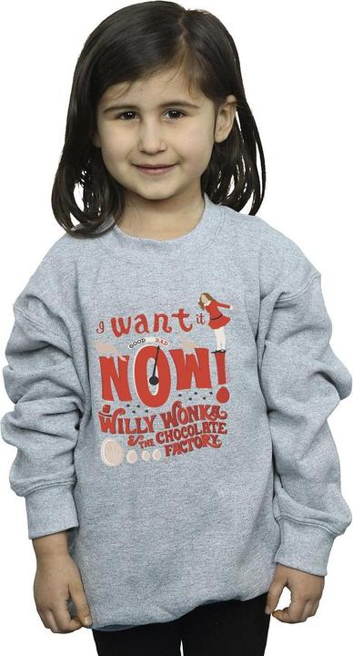 Produktbild Willy Wonka & the Chocolate Factory Verruca Salt I Want It Now Sweatshirt Mädchen (140, 146)