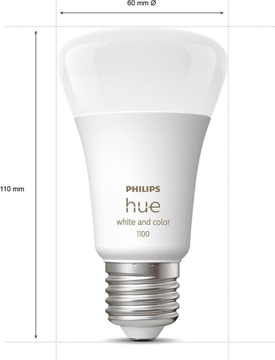 Image du produit Philips Hue Kit de démarrage (E27, 11 W, 1100 lm, 1 x, F)