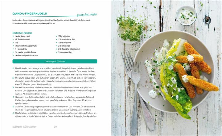 Produktbild Das Protein-Kochbuch: Gesund, fit und schlank durch pflanzliche Proteine - Die perfekte Alternative (Deutsch, Rose Marie Donhauser, 2019)