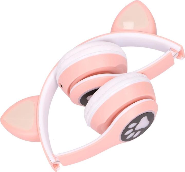 Immagine prodotto Extralink Cuffie Wireless Per Bambini Con Orecchie Da Gatto Rosa