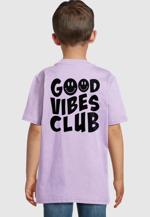 Actual product image Merchcode Kids Good Vibes Club Front for Light - Basic Tee - 184965 (158)