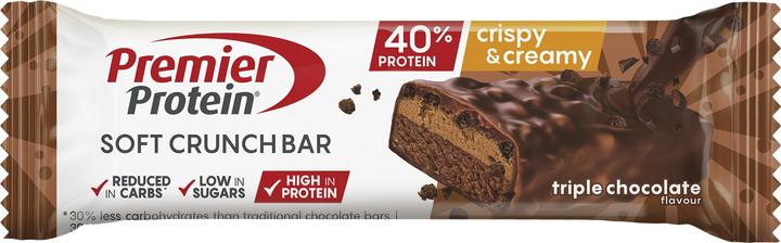 Actual product image Premier Protein Soft Crunch Bar 40% Protein (Triple Chocolate, 12 pcs., 480 g)
