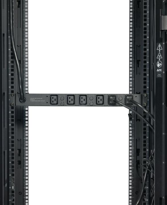 Productafbeelding APC Rack PDU Basic 1U 32A 22kW 400V (6)C19 Snoerlengte (2,5 meter) IEC309