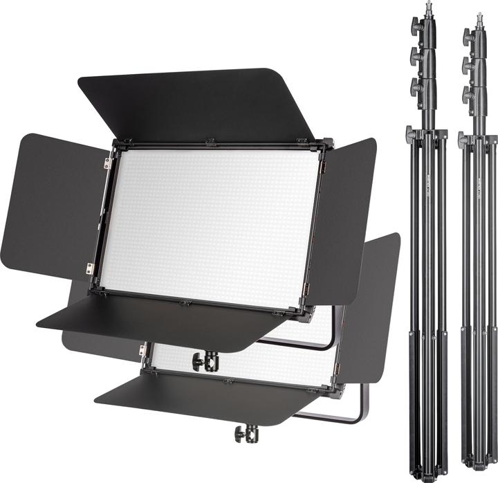 Actual product image Walimex LED Niova 150-F Pro 150W Bi Color Set2 (Surface luminaire)