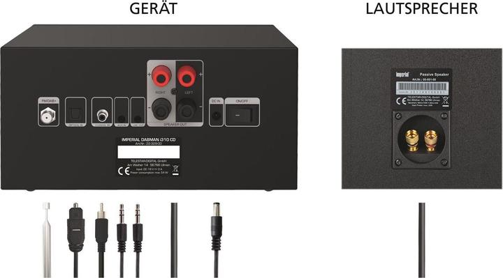 Produktbild Imperial Dabman i310 CD (WLAN, Bluetooth, CD Player, 2x 20 W)