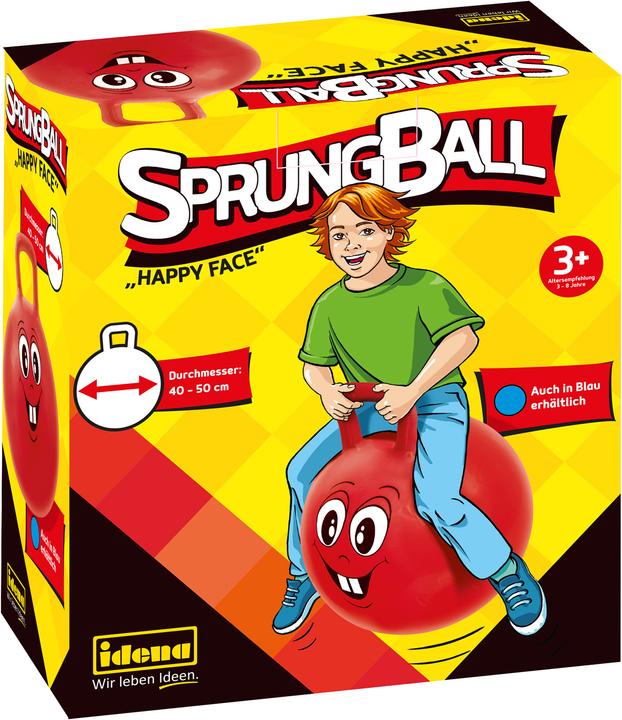 Produktbild Idena Sprungball rot Happy Face, Ø 45-50cm