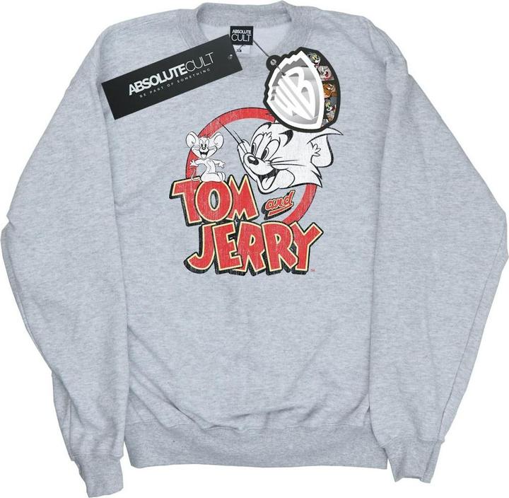 Actual product image Tom & Jerry Girls Distressed Logo Sweatshirt (104)