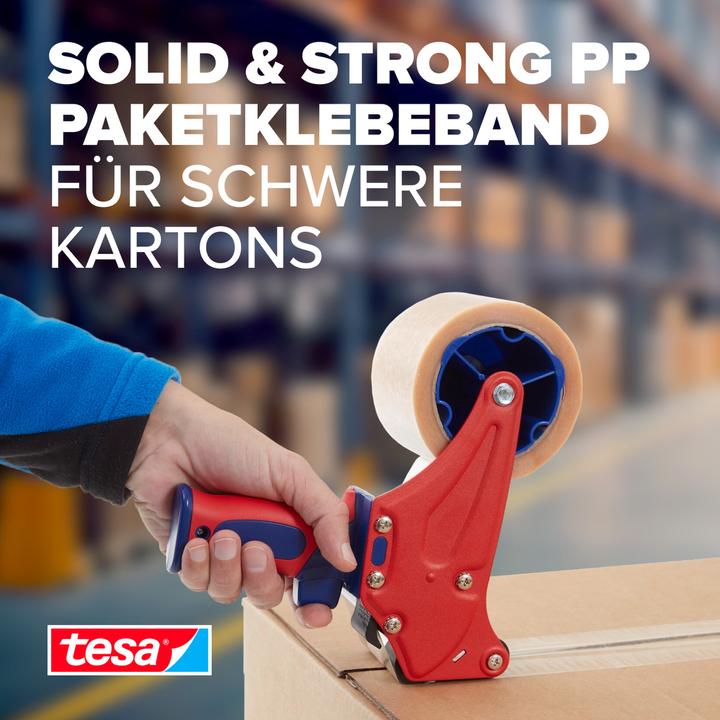 Actual product image tesa tesapack SOLID & STRONG packing tape, quiet unwinding (50 mm)